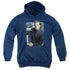 STAR TREK/TRIP TUCKER - YOUTH PULLOVER HOODIE - NAVY