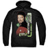 STAR TREK/RIKER - ADULT PULLOVER HOODIE - BLACK