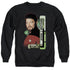 STAR TREK/RIKER - ADULT CREWNECK SWEATSHIRT - BLACK