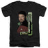 STAR TREK/RIKER - S/S ADULT V-NECK 30/1 - BLACK