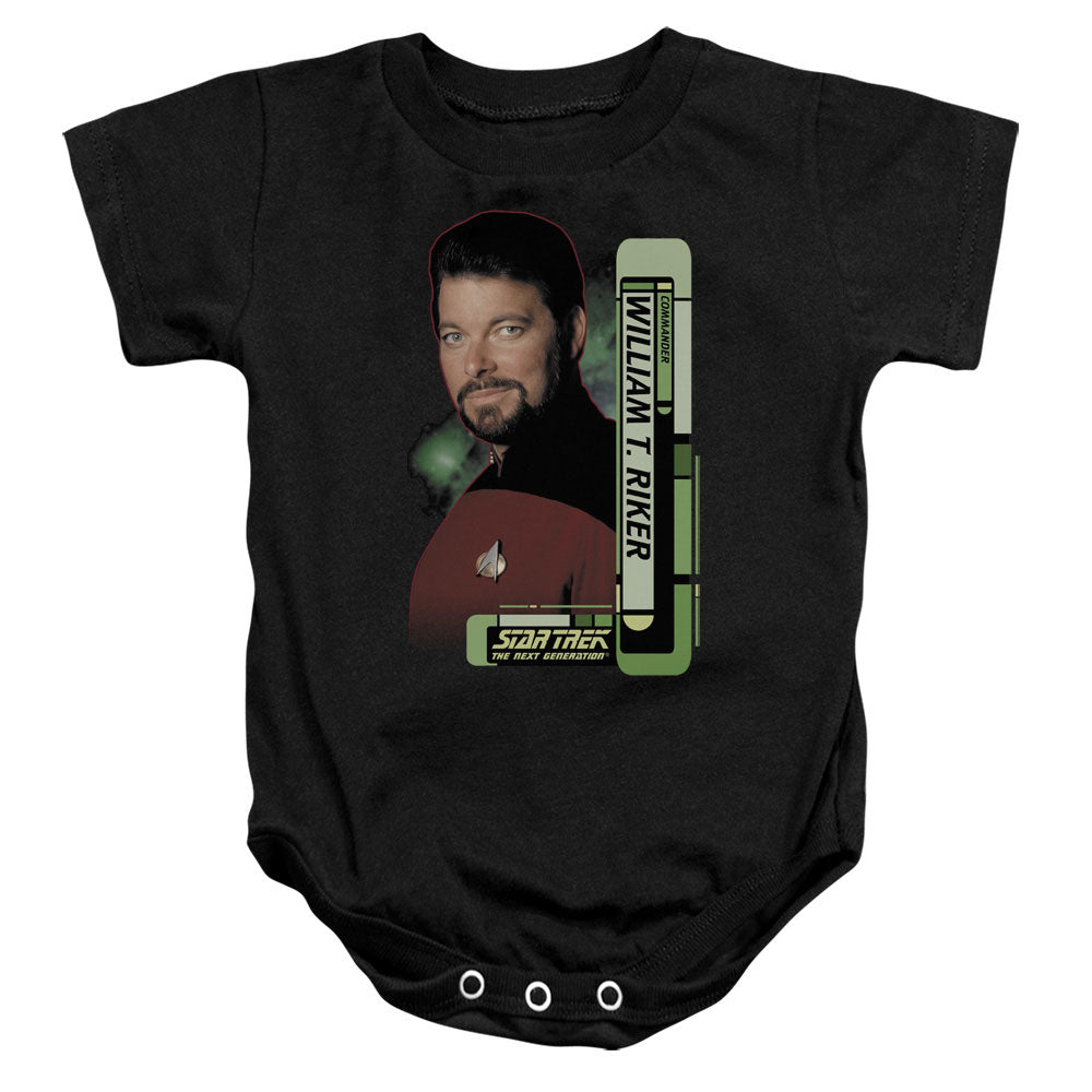 STAR TREK/RIKER - INFANT SNAPSUIT - BLACK