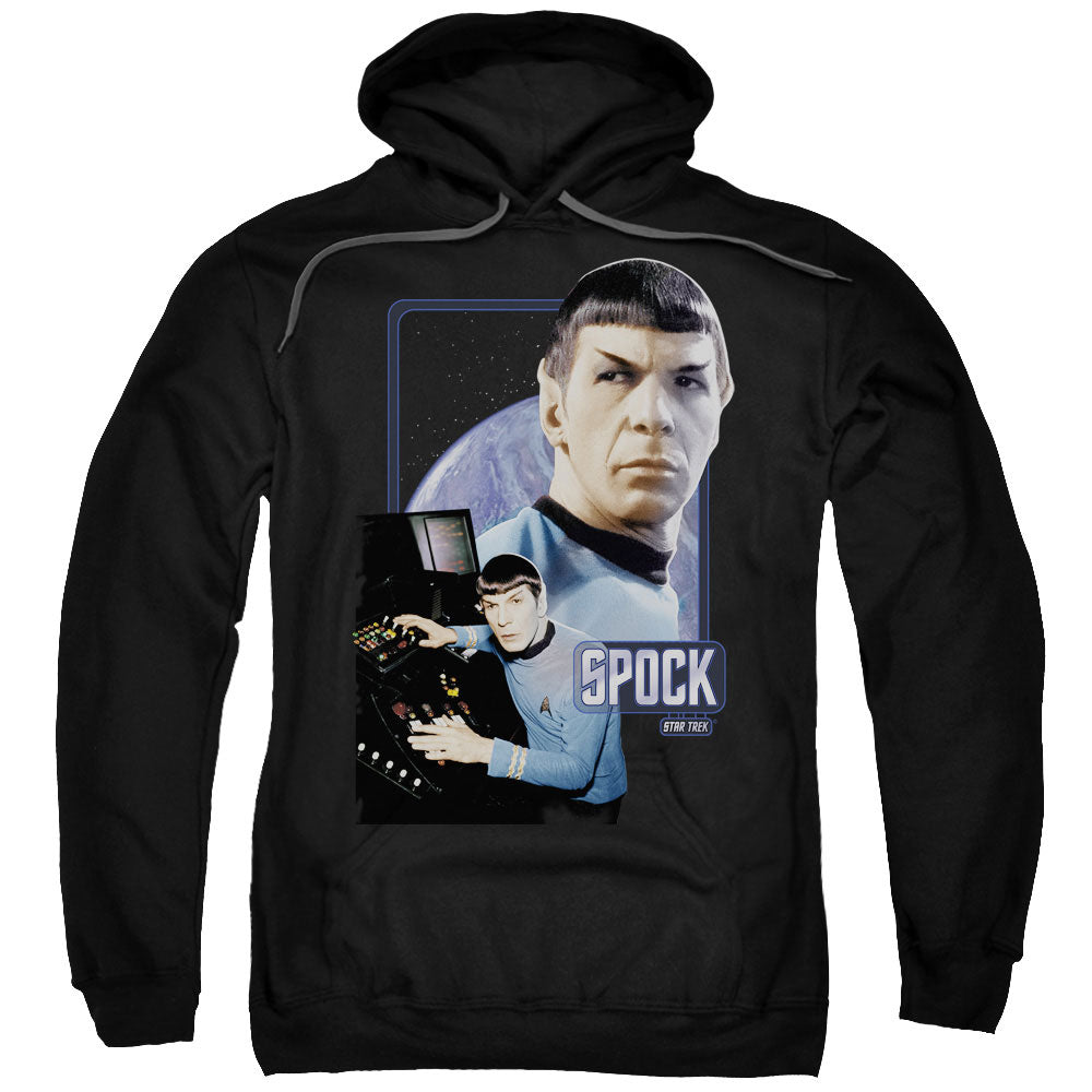 STAR TREK/SPOCK - ADULT PULLOVER HOODIE - BLACK