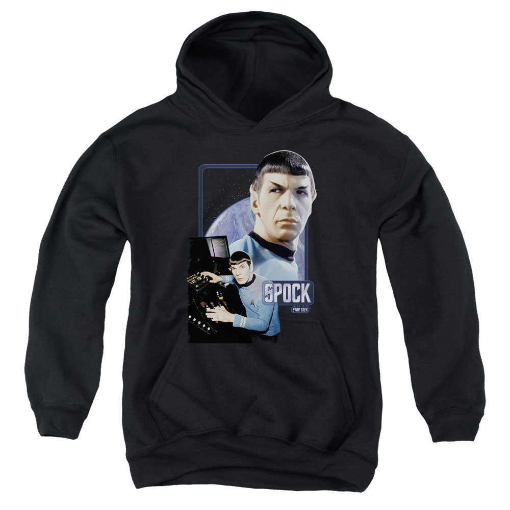 STAR TREK/SPOCK - YOUTH PULLOVER HOODIE - BLACK