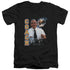 CHEERS/COACH - S/S ADULT V-NECK 30/1-BLACK