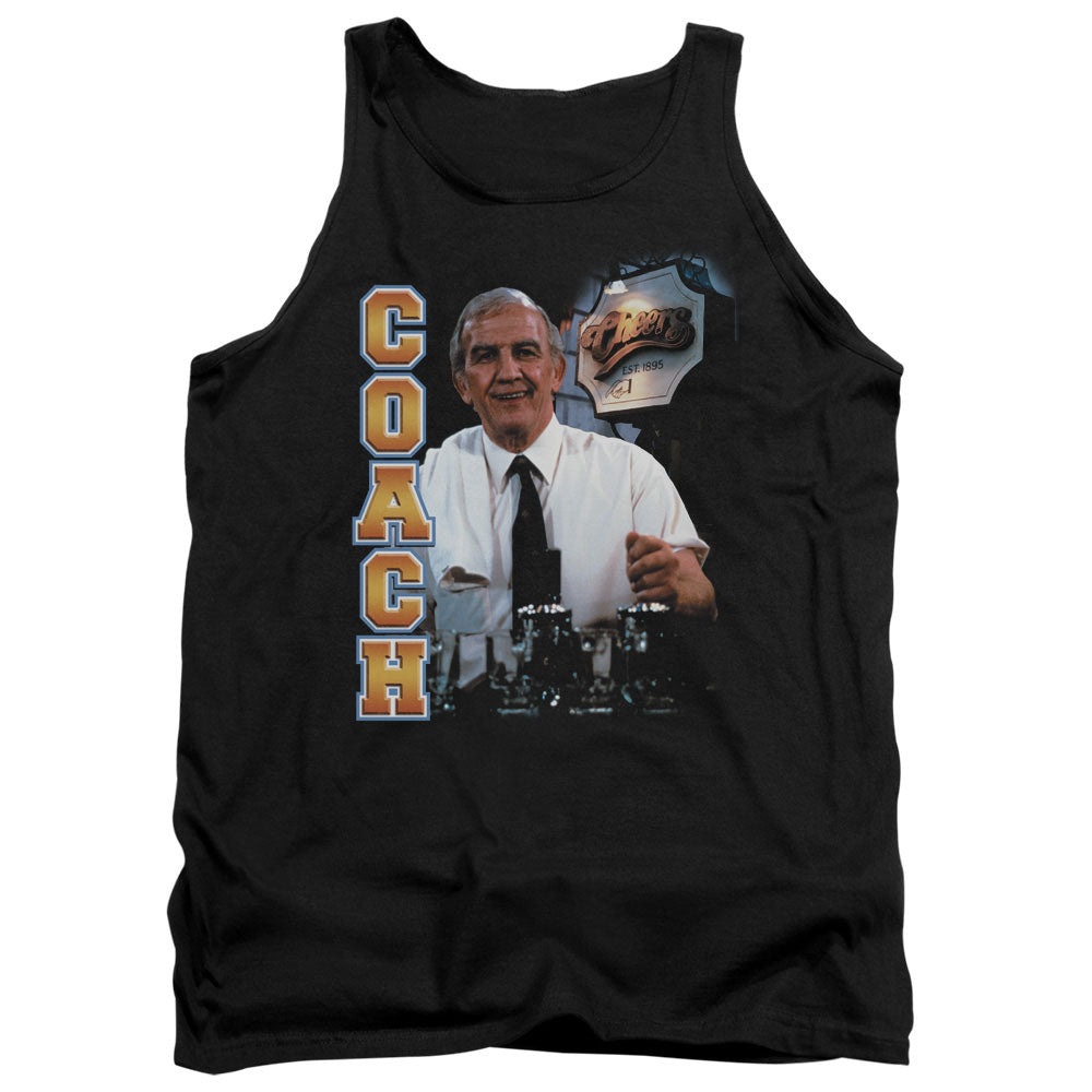 CHEERS/COACH - ADULT TANK - BLACK