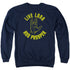 STAR TREK/LIVE LONG HAND - ADULT CREWNECK SWEATSHIRT - NAVY