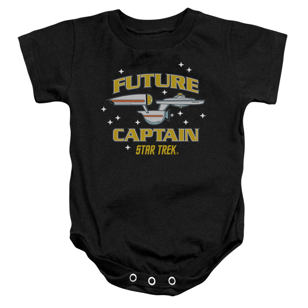STAR TREK/FUTURE CAPTAIN - INFANT SNAPSUIT - BLACK