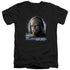 STAR TREK/TNG WORF - S/S ADULT V-NECK 30/1 - BLACK