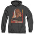 STAR TREK/CAPTAIN PICARD - ADULT HEATHER HOODIE - BLACK