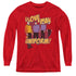 STAR TREK/MAN IN UNIFORM - YOUTH LONG SLEEVE TEE - RED