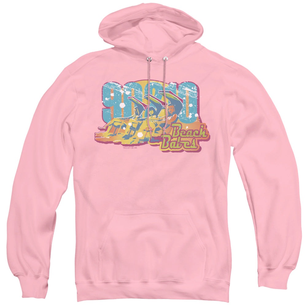 90210/BEACH BABES - ADULT PULLOVER HOODIE - PINK