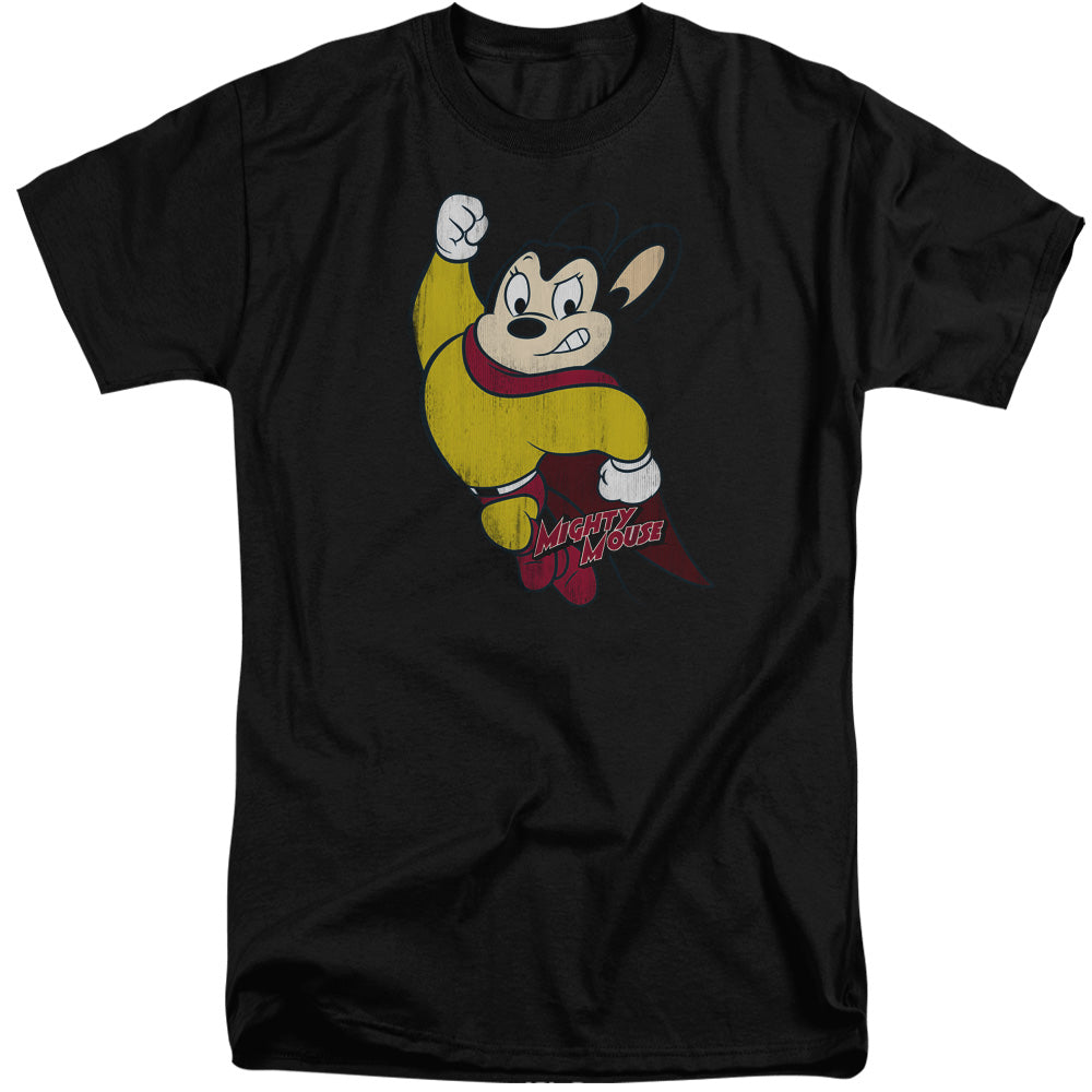 MIGHTY MOUSE/CLASSIC HERO - S/S ADULT TALL 18/1 - BLACK