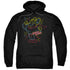 MIGHTY MOUSE/NEON HERO - ADULT PULLOVER HOODIE - BLACK