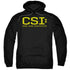 CSI/LOGO - ADULT PULLOVER HOODIE - BLACK