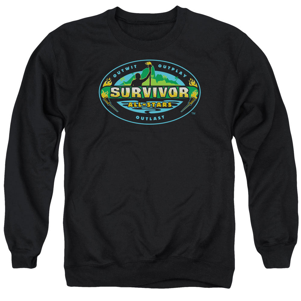 SURVIVOR/ALL STARS - ADULT CREWNECK SWEATSHIRT - BLACK