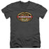 SURVIVOR/FIJI - S/S ADULT V-NECK 30/1 - CHARCOAL
