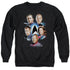 STAR TREK/STARFLEET&#39;S FINEST - ADULT CREWNECK SWEATSHIRT - BLACK
