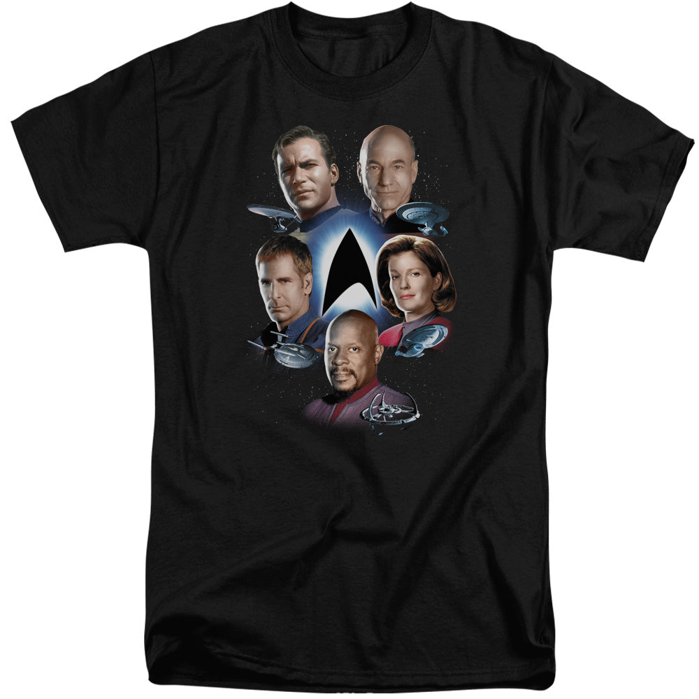 STAR TREK/STARFLEETS FINEST - S/S ADULT TALL 18/1 - BLACK