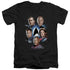 STAR TREK/STARFLEETS FINEST - S/S ADULT V-NECK 30/1 - BLACK