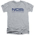NCIS LA/LOGO - S/S ADULT V-NECK 30/1 - ATHLETIC HEATHER