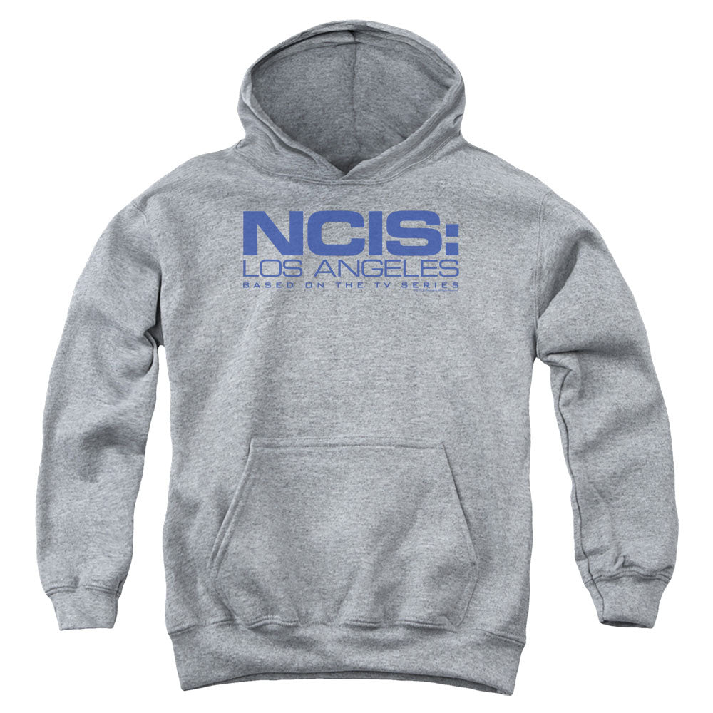 NCIS LA/LOGO - YOUTH PULLOVER HOODIE - ATHLETIC HEATHER