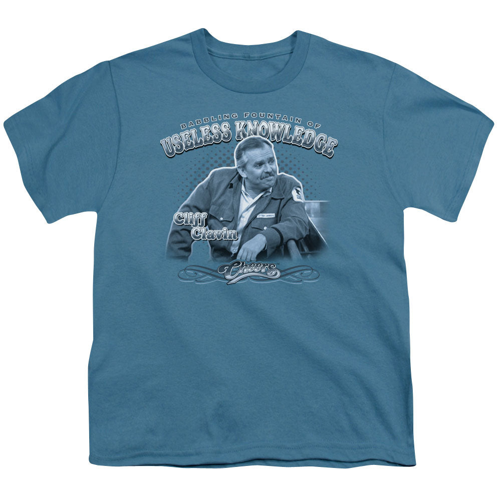 CHEERS/FOUNTAIN OF KNOWLEDGE - S/S YOUTH 18/1 - SLATE