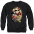 STAR TREK/HEART OF THE ENTERPRISE - ADULT CREWNECK SWEATSHIRT - BLACK