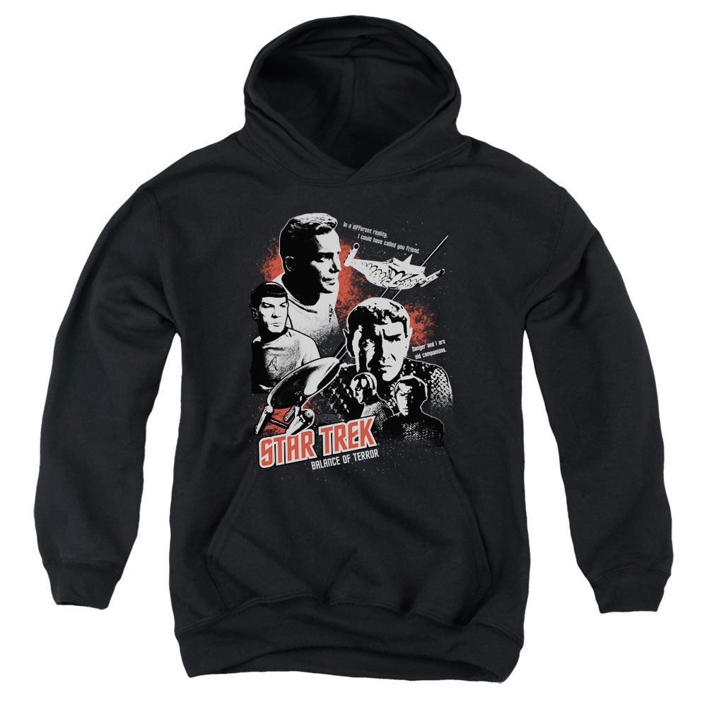 STAR TREK/BALANCE OF TERROR - YOUTH PULLOVER HOODIE - BLACK