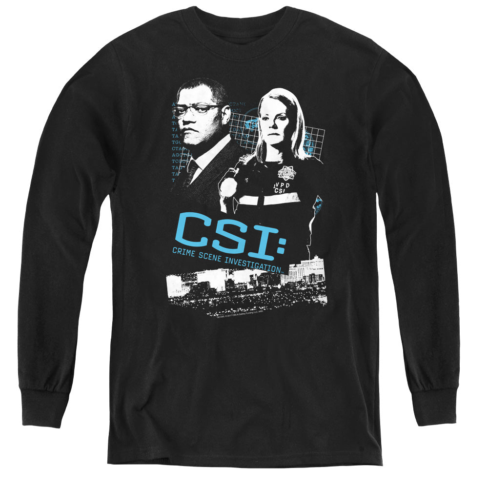 CSI/INVESTIGATE THIS - YOUTH LONG SLEEVE TEE - BLACK