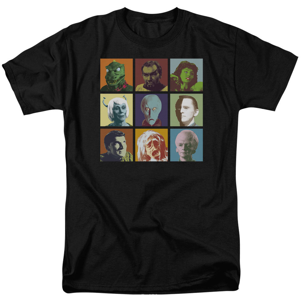STAR TREK/ALIEN SQUARES - S/S ADULT 18/1 - BLACK