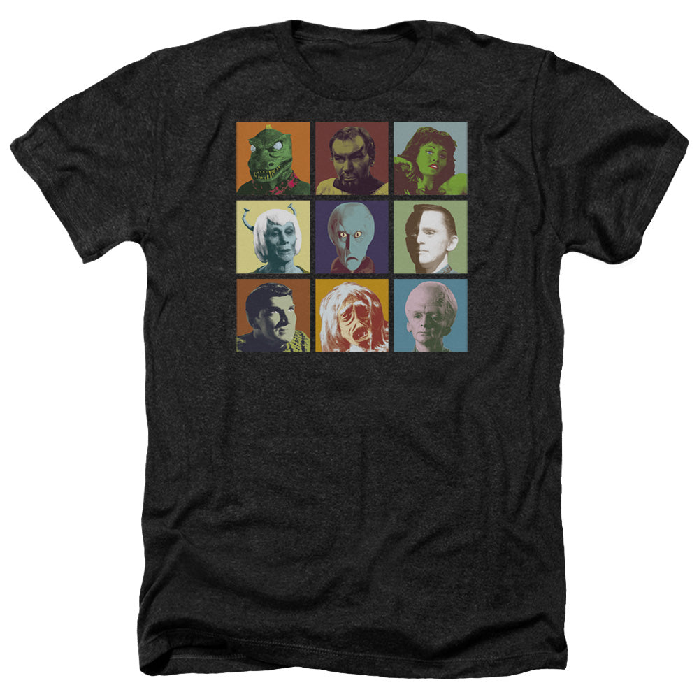 STAR TREK/ALIEN SQUARES - ADULT HEATHER - BLACK