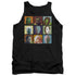 STAR TREK/ALIEN SQUARES - ADULT TANK - BLACK