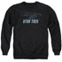 STAR TREK/ENTERPRISE OUTLINE - ADULT CREWNECK SWEATSHIRT - BLACK