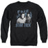 STAR TREK/KIRK SPOCK AND COMPANY - ADULT CREWNECK SWEATSHIRT - BLACK