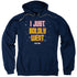STAR TREK/BOLDLY WENT - ADULT PULLOVER HOODIE - NAVY