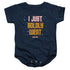 STAR TREK/BOLDLY WENT - INFANT SNAPSUIT - NAVY