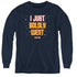 STAR TREK/BOLDLY WENT - YOUTH LONG SLEEVE TEE - NAVY