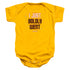 STAR TREK/BOLDLY WENT - INFANT SNAPSUIT - GOLD