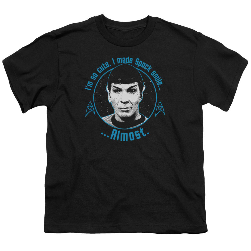 STAR TREK/ALMOST SMILE - S/S YOUTH 18/1 - BLACK