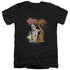 TWILIGHT ZONE/ENTER AT OWN RISK - S/S ADULT V-NECK 30/1 - BLACK
