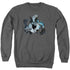 TWILIGHT ZONE/LAST MAN ON EARTH - ADULT CREWNECK SWEATSHIRT - CHARCOAL