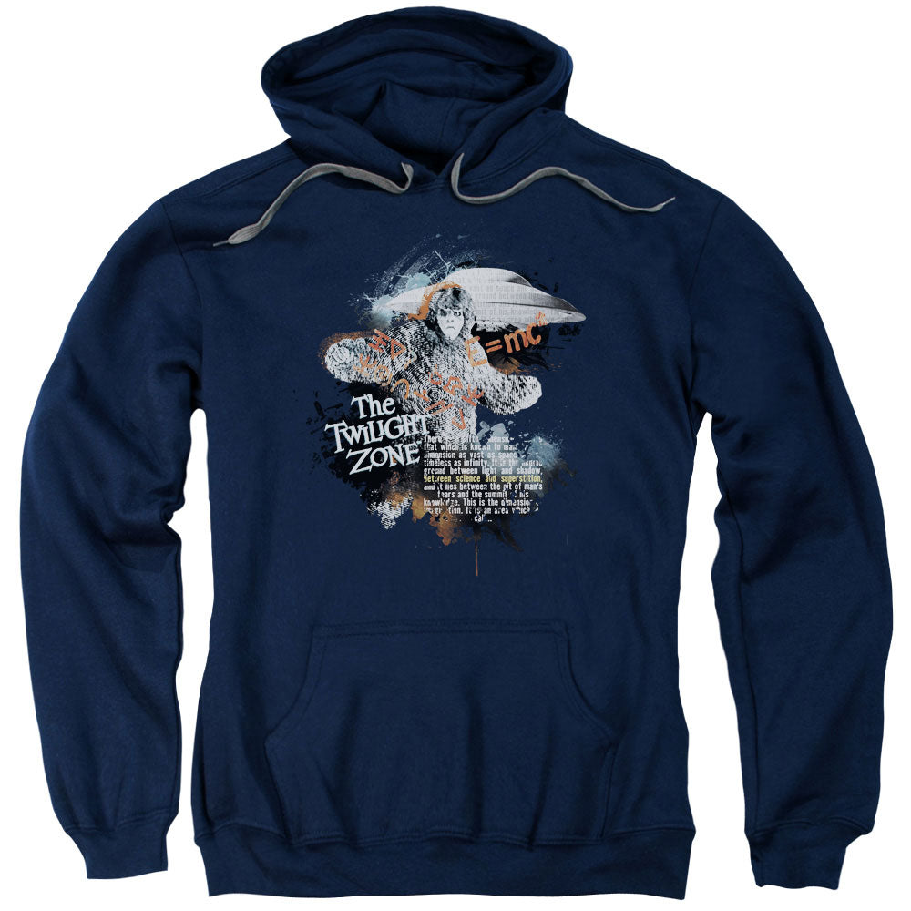 TWILIGHT ZONE/SCIENCE&AMP;SUPERSTITION - ADULT PULLOVER HOODIE - NAVY
