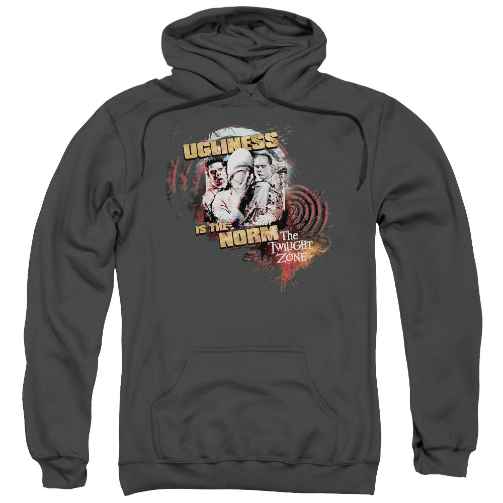 TWILIGHT ZONE/THE NORM - ADULT PULLOVER HOODIE - CHARCOAL