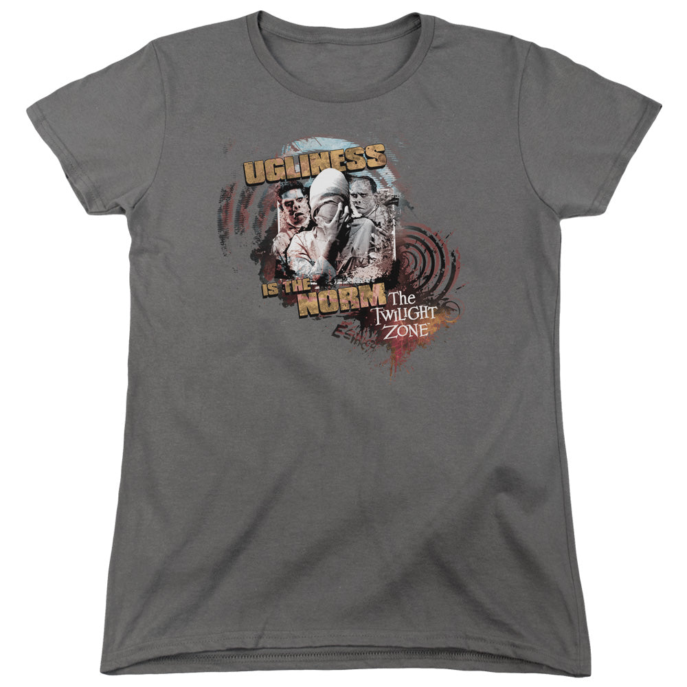 TWILIGHT ZONE/THE NORM - S/S WOMENS TEE - CHARCOAL