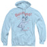 MIGHTY MOUSE/SAVE ME - ADULT PULLOVER HOODIE - LIGHT BLUE
