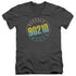 90210/COLOR BLEND LOGO - S/S ADULT V-NECK 30/1 - CHARCOAL