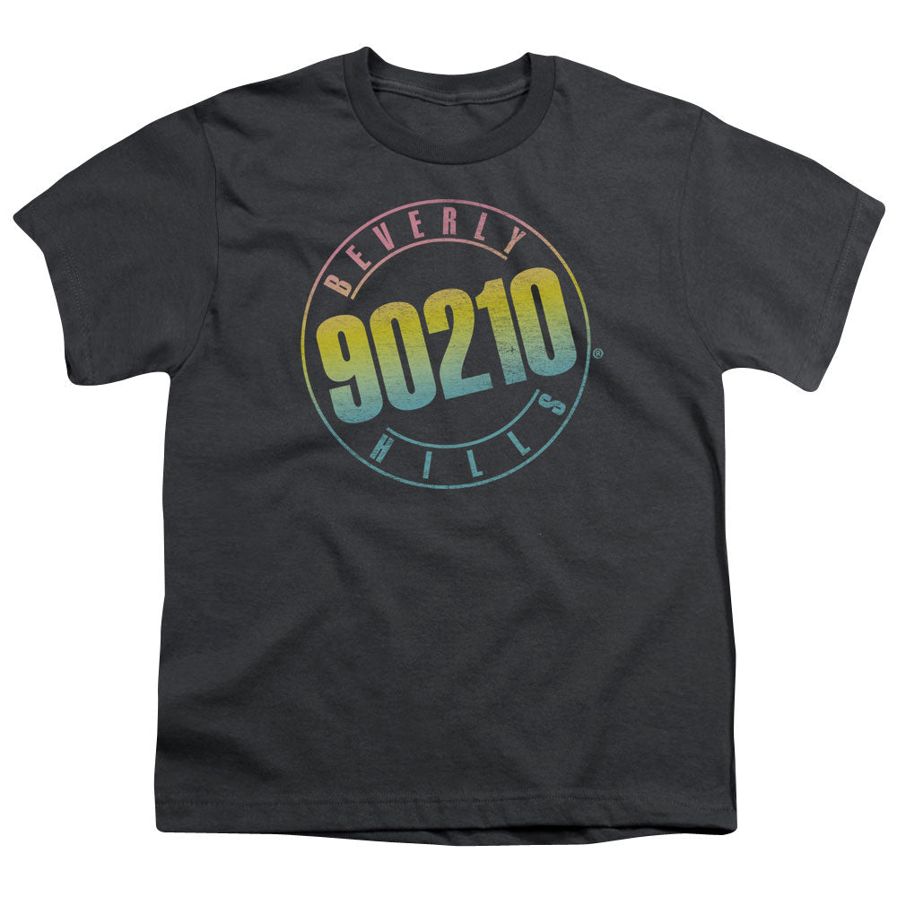 90210/COLOR BLEND LOGO - S/S YOUTH 18/1 - CHARCOAL