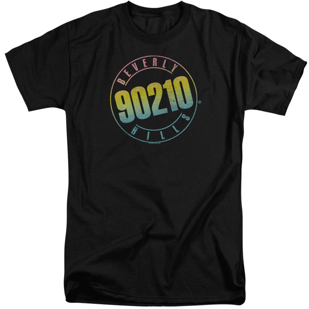 90210/COLOR BLEND LOGO - S/S ADULT TALL 18/1 - BLACK