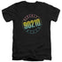 90210/COLOR BLEND LOGO - S/S ADULT V-NECK 30/1 - BLACK