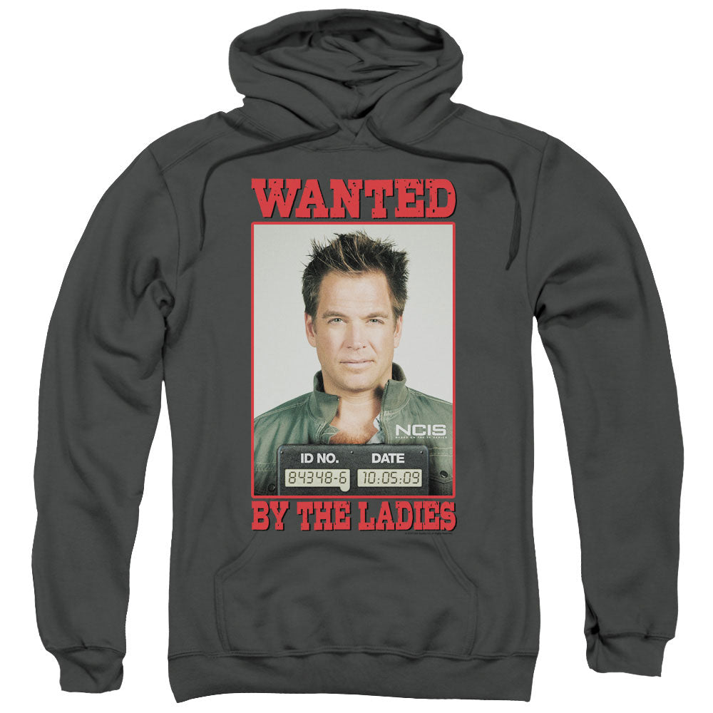 NCIS/WANTED - ADULT PULLOVER HOODIE - CHARCOAL